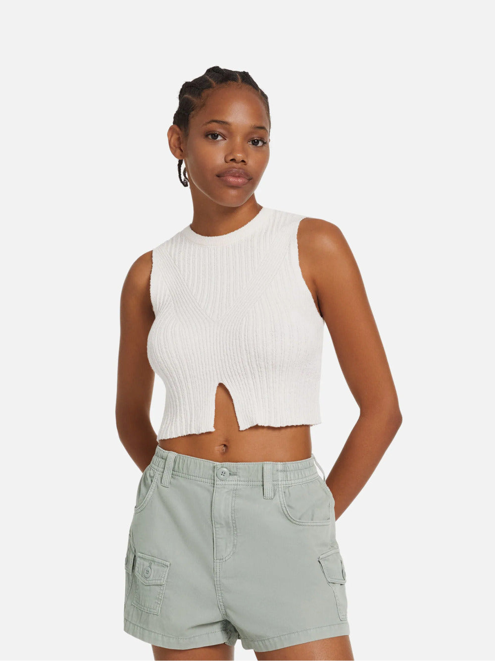 Shorts di cotone multi-cargo