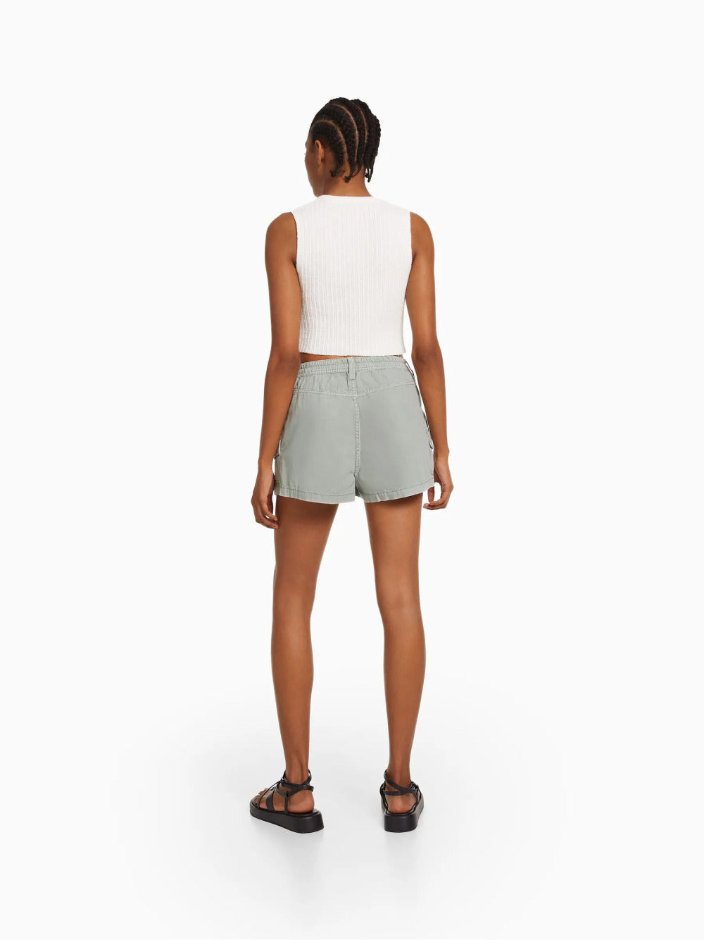 Shorts di cotone multi-cargo