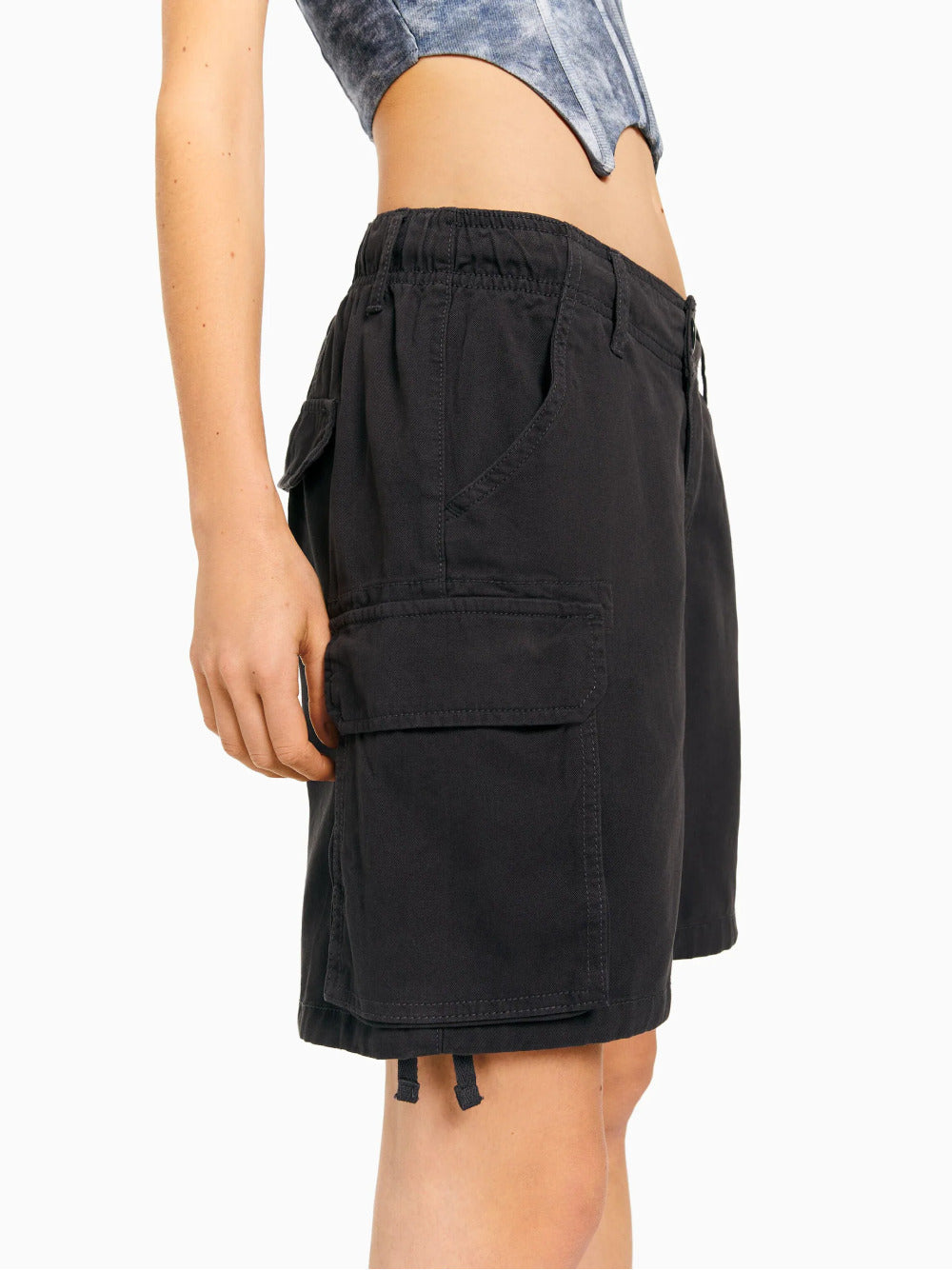 Katoenen vracht Bermuda shorts