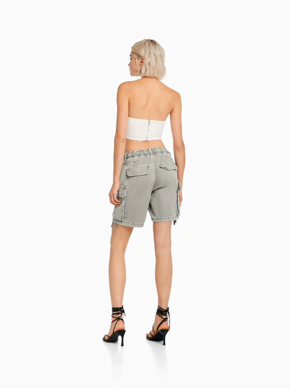 Katoenen vracht Bermuda shorts