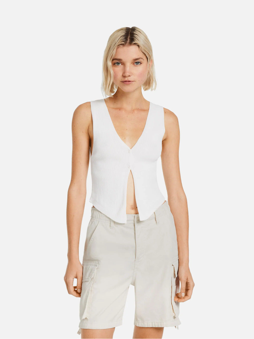Katoenen vracht Bermuda shorts