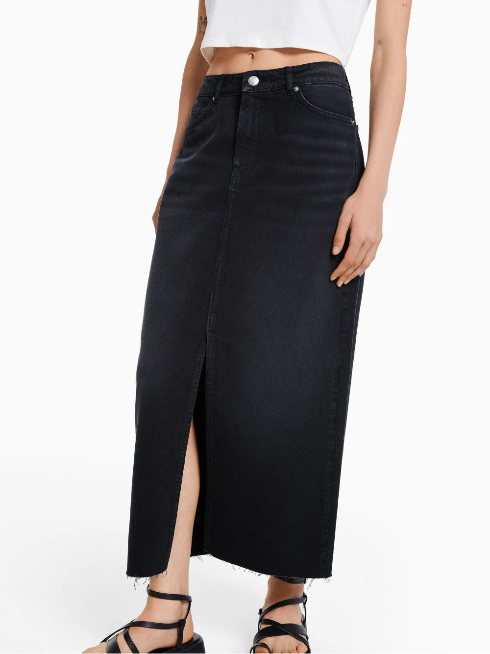 Gonna di denim lungo