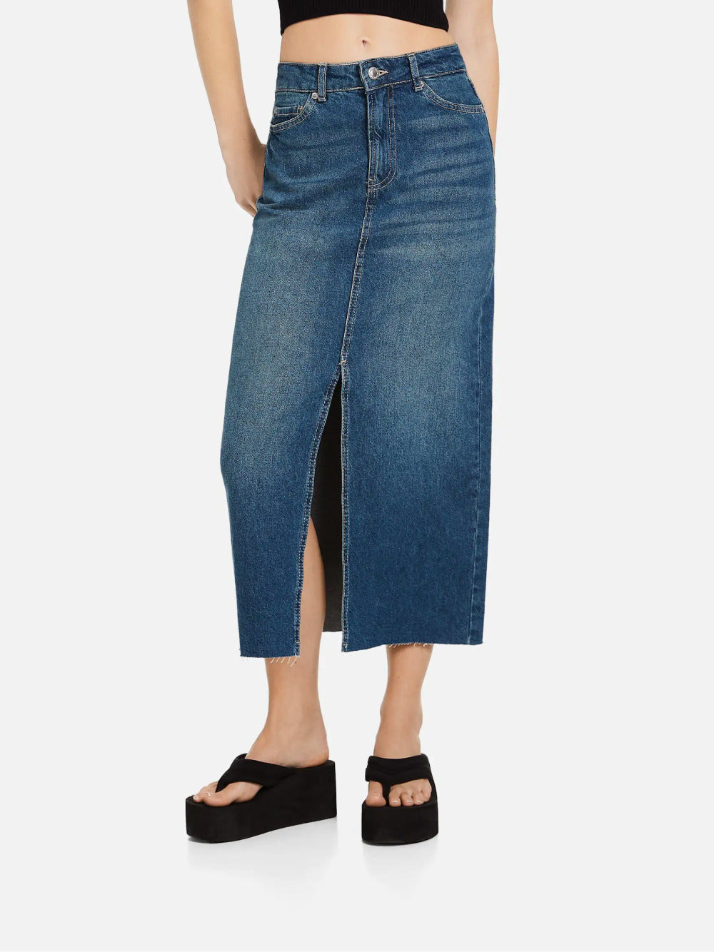 Gonna di denim lungo