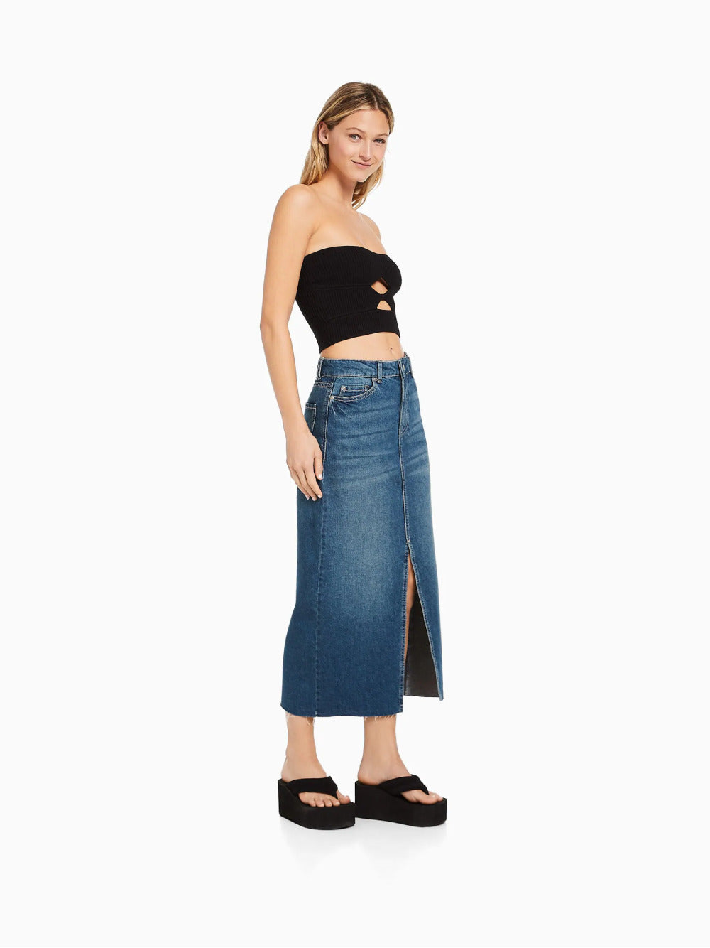Gonna di denim lungo