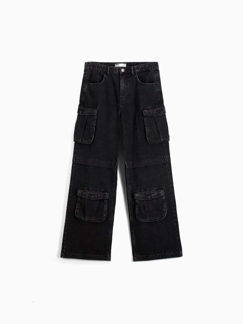 Jeans cargo multi-tasca