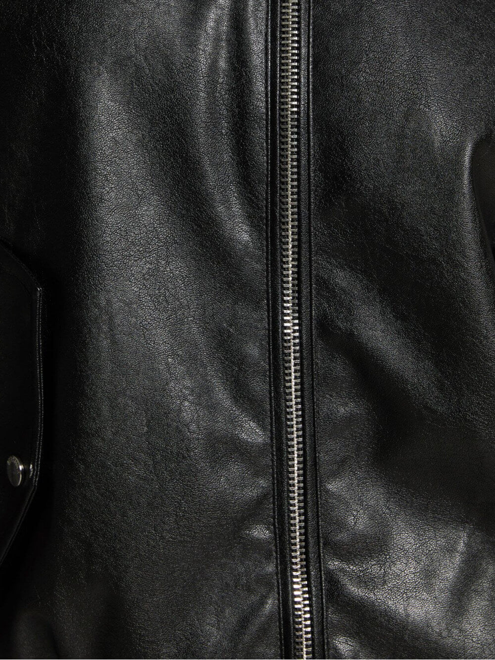 Faux lederen vader fit jas