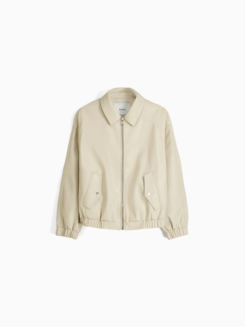 Faux lederen vader fit jas