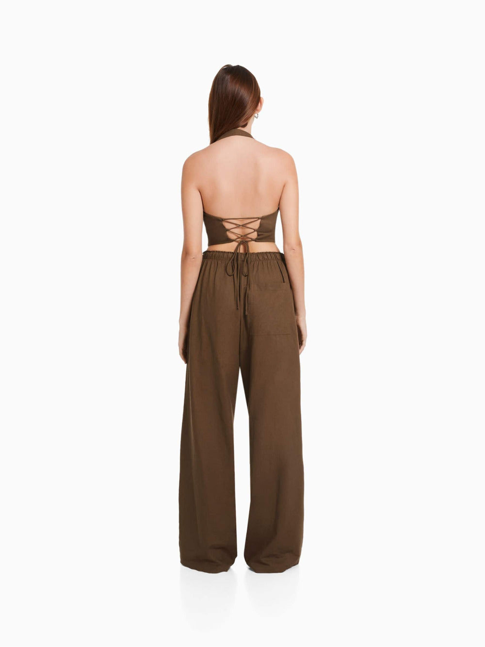 Linnen blend vest