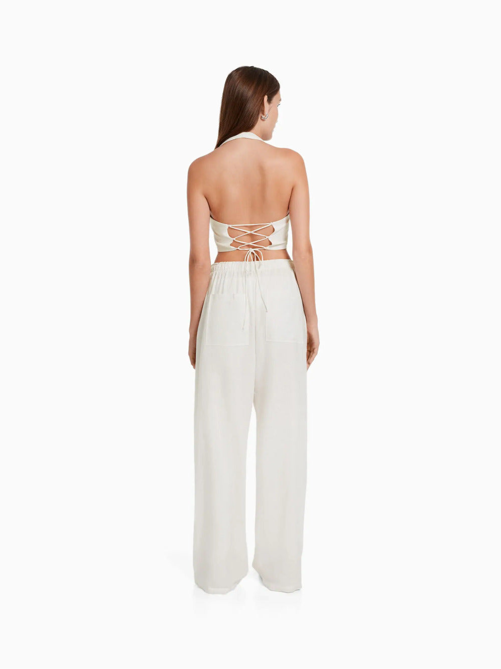 Linnen blend vest