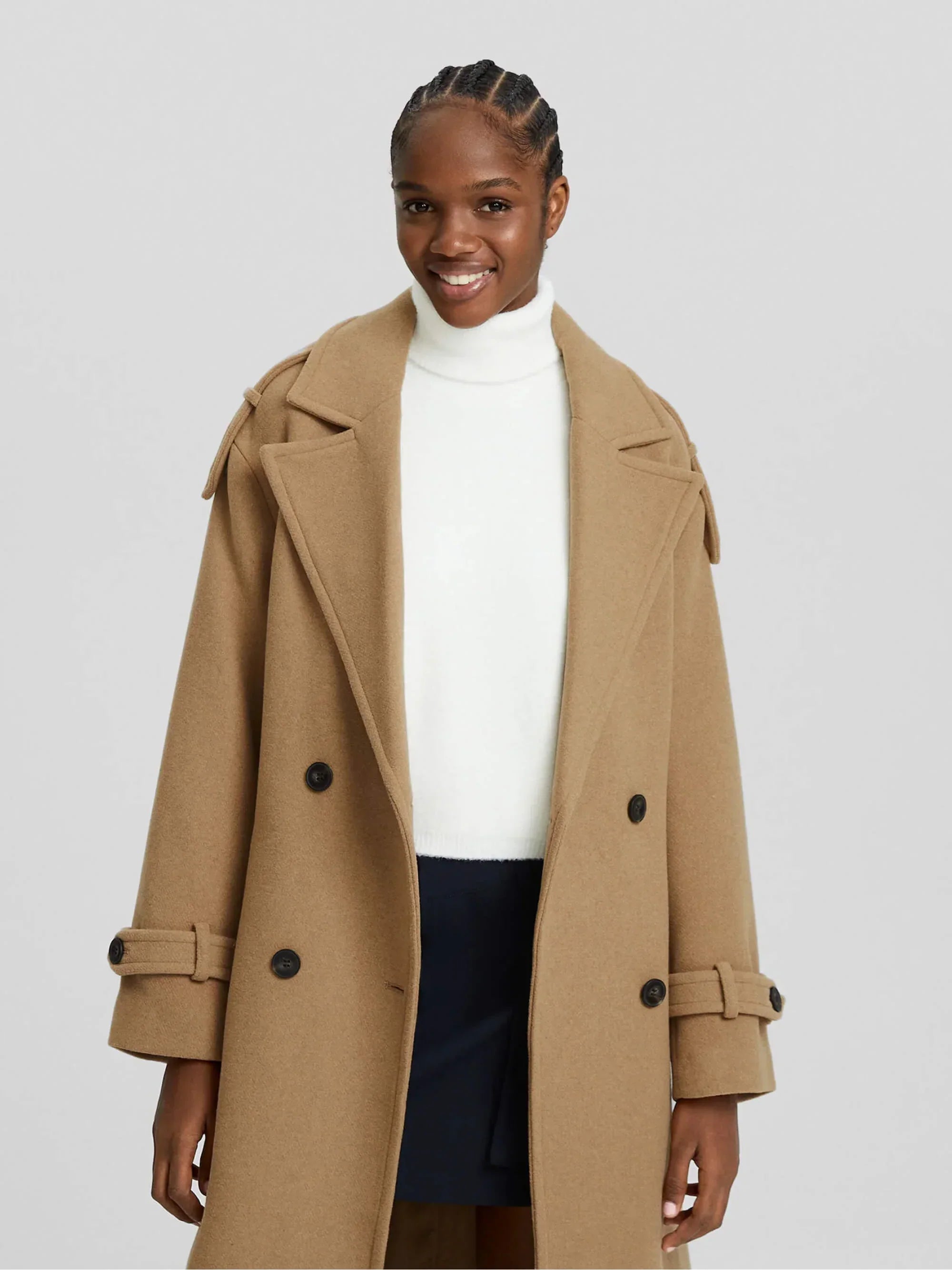 Katoenen trench jas