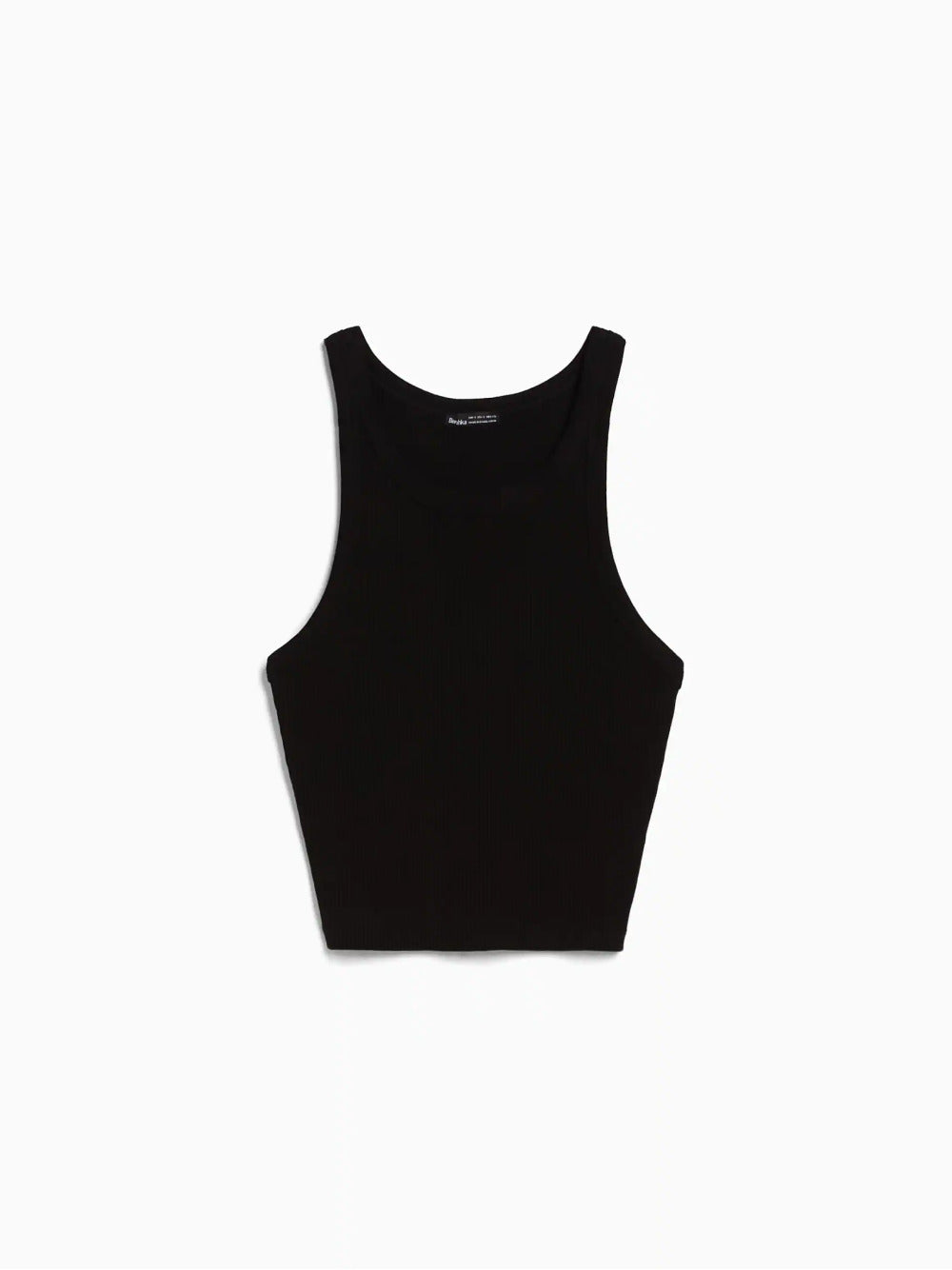 T-shirt a coste senza maniche