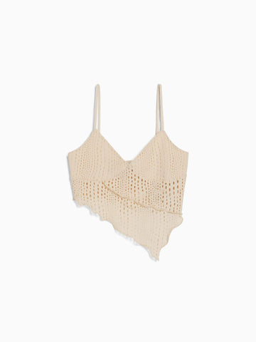 Top rustico con le colture con cinturino con
